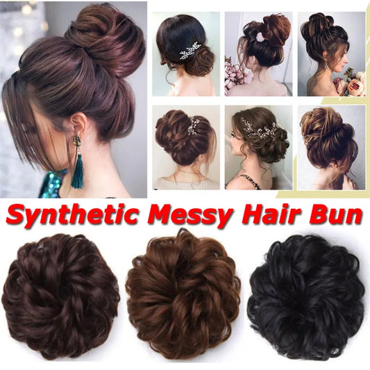 PREMIUM MESSY BUN HAIR SCRUNCHIES - IMPORTED